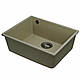 Гранітна мийка для кухні Platinum 5444 OASIS матова Пісок, фото 5