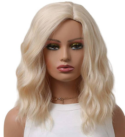 Перука блонд хвиляста, термоволокно DC XOUJE Long golden, фото 1