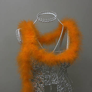 Боа  марабу довжина 1,9 м, колір Orange  20 гр