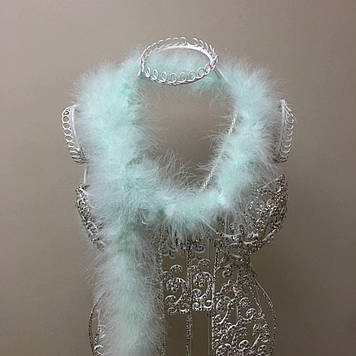 Боа  марабу довжина 1,9 м, колір Mint  20 гр