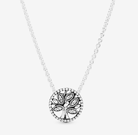 Серебряное ожерелье Пандора Pandora Семейное дерево