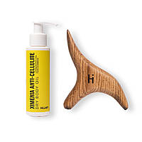 Масажер гуаша Bird Guasha Tool Bird + Антицелюлітна суха олія Хimenia Body Oil