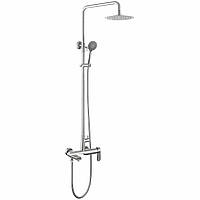 Змішувач зі стаціонарним душем та виливом для ванни, душова лійка та душовий шланг VIDAN AISI-304 IN-H6025