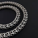 Срібна цепочка чоловіча широка Рамзес зворотний. Товстий срібний ланцюжок чоловічий ширина 7,5 мм. 60 см, фото 9