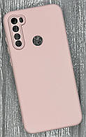 Чехол для Xiaomi Redmi Note 8T чехол с микрофиброй на сяоми редми нот 8т розовый/pink sand