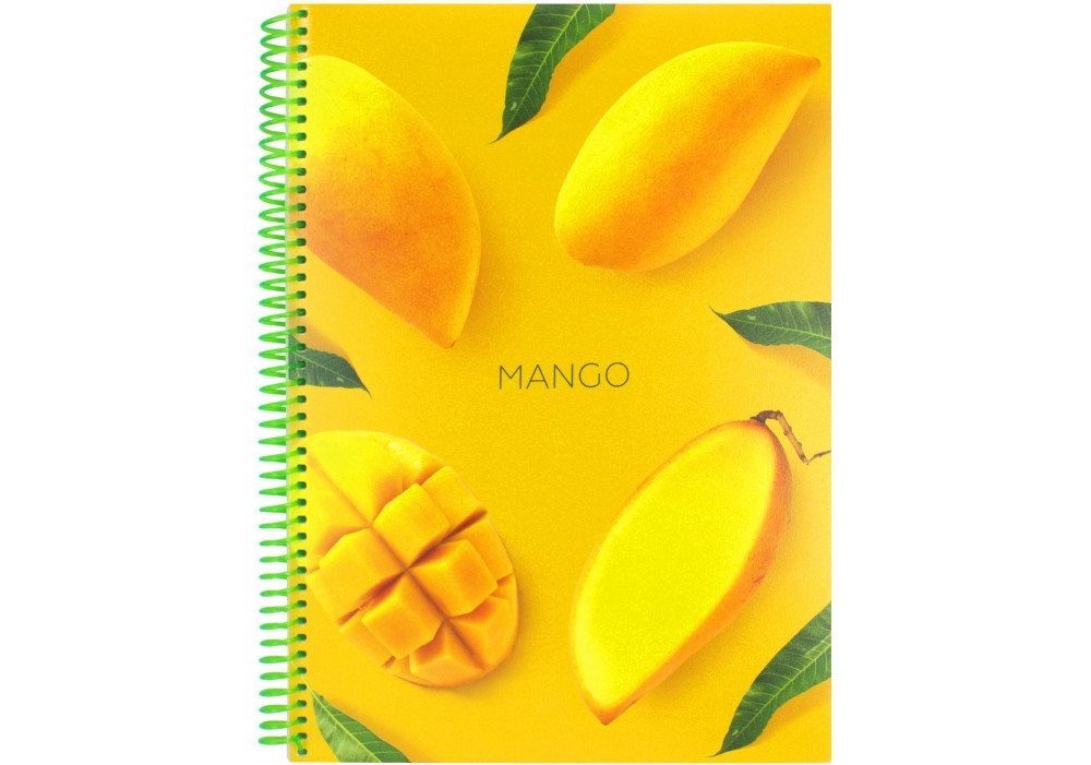 Блокнот "Cocktail: Mango", A4 80 арк., клітинка, пластикова обкладинка