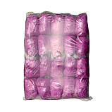 Бахіли поліетиленові одноразові медичні 2.6 гр/пара рожеві 100 шт, фото 3