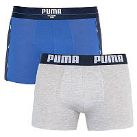 Трусы-боксеры Puma Statement Boxer M 2 пары blue gray 501006001-010 LD, код: 2467378
