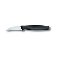 Кухонный нож Victorinox Shaping лезвие 6см изогнутый Черный