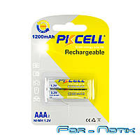 Акумуляторна батарейка PKCELL AAA NI-MH 1.2V 1200mAh (акумулятор) (паковання 2 шт.)