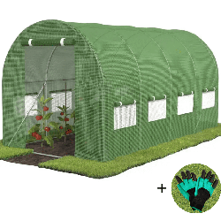Теплиця парник Homart 3х4m 12m2 + рукавиці садові (9845)