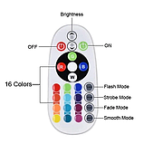 Лампа LED для селфі-ефект сонця, лампа заходу сонця RGB + пульт F-20 SUNSET LAMP (24 шт./ящи), фото 6