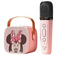 Акустика портативная Infinity MK-255 Pink Disney Mickey Mini Microphone Set + 1 караоке-микрофон