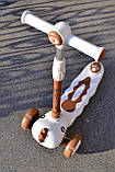 Самокат триколісний Best Scooter Skyper SJ з музикою, brown 01022, фото 4