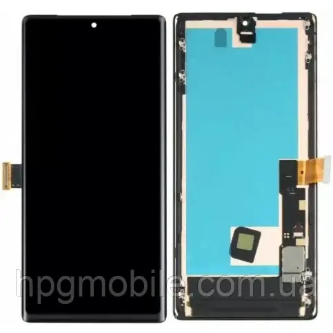 Дисплей Google Pixel 6 OLED модуль (екран, сенсор) з рамкою, оригінал, Чорний, фото 1