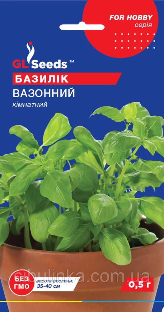 Базилік Вазонний (кімнатний) GL Seeds 0,5 г, фото 1