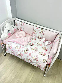 Набір постільної білизни в дитяче ліжечко з плюшу: ковдра трансформується в конверт на виписку