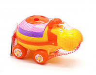 Каталка-машинка "Бегемот" (желтый) детская игрушка каталка