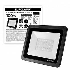 LED прожектор Eurolamp з радіатором NEW LED SMD 100 W 6000 К IP65 LED-FL-100/6(black)