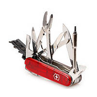 Ніж Victorinox Cybertool L 91мм Червоний прозорий