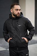 Мужская спортивная ветровка Nike черная, качественная ветрозащитная, непромокаемая ветровка LOV