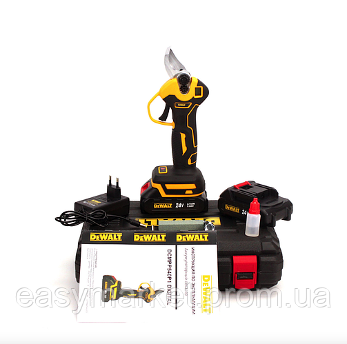 Аккумуляторный секатор для веток Ножницы садовые с АКБ Секатор DeWalt ...