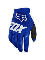 Перчатки мото/ вело/ кросс/ эндуро FOX DIRTPAW RACE GLOVE Flo синие