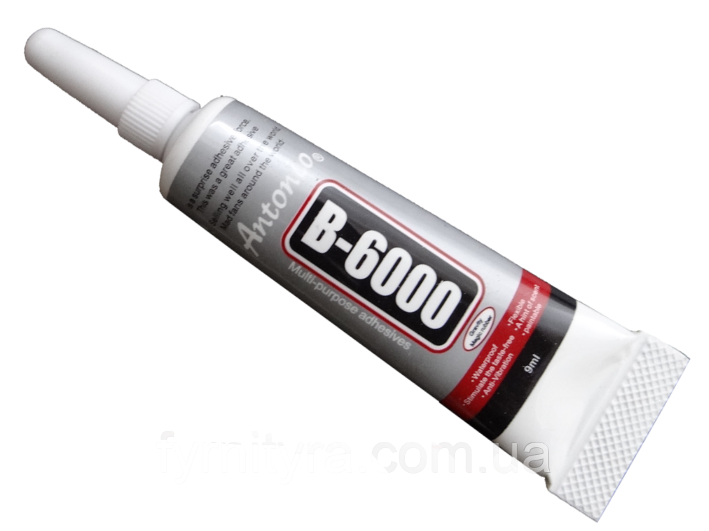 Клей для страз і тканин "Antonio" В-6000, 9mL, фото 1