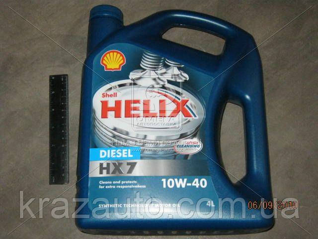 Олива моторн. SHELL Helix Diesel HX7 SAE 10W-40 (Каністра 4 л) (550046310) 4107454, фото 1