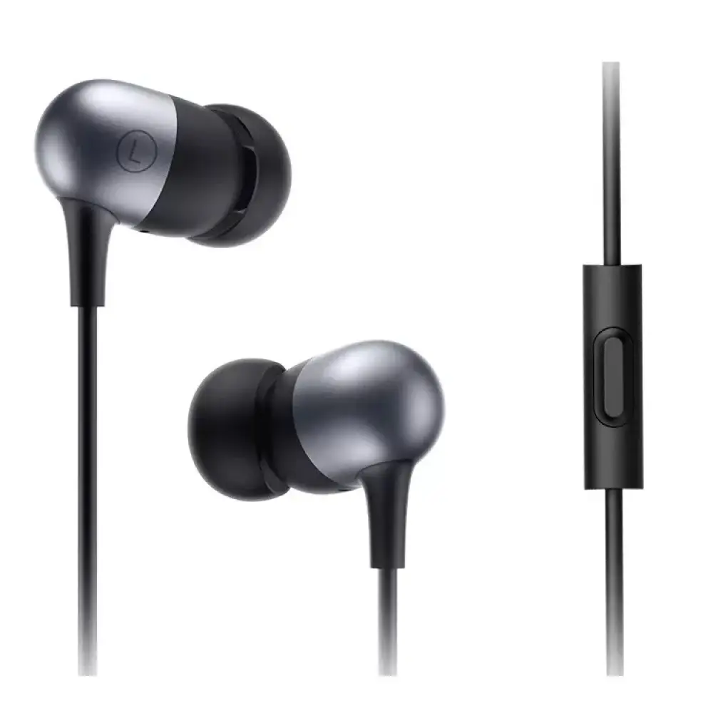 Навушники дротові Xiaomi Capsule Earphones з мікрофоном сріблясті, фото 1