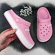 Сабо крокси жіночі піна Даго Стиль світло-рожеві 4363, фото 6