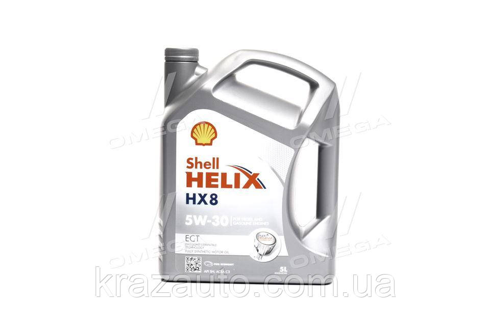 Олива моторн. SHELL Shell Helix HX8 ECT C3 5W-30 (Канистра 5л) (550048100) 4107297894, фото 1
