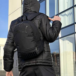 Чоловічий спортивний рюкзак Puma чорний сумка Пума спортивна чорна для тренувань