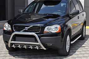 Кенгурятник WT003 (нерж.) для Volvo XC90 2002-2014 рр