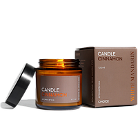 Эко Аромасвечка из соевого воска SPA-уход для кожи рук Candle Cinnamon White Mandarin 100 мл