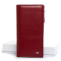 Жіночій шкіряний гаманець Dr.Bond WMB-3M wine-red