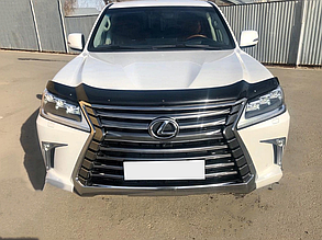 Дефлектор капота (мухобійка) Lexus LX 570 2015-2021 (HIC)