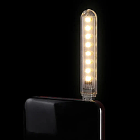 Мини фонарик на брелок 8 светодиодов подсветка от Power Bank, лампа карманная LED светильник USB
