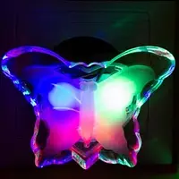 Ночник светодиодный Lemanso Бабочка мультик 3 LED / NL105