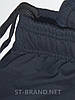 S,M,L . Чоловічі спортивні штани на менжеті із трикотажу двунитки, темно-сині, фото 6