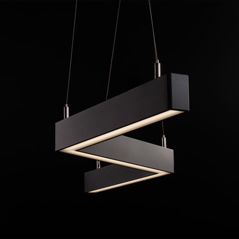 Світлодіодний світильник зигзагоподібний ZIGZAG-3x560/120-S 53Вт підвісний накладний  18684о