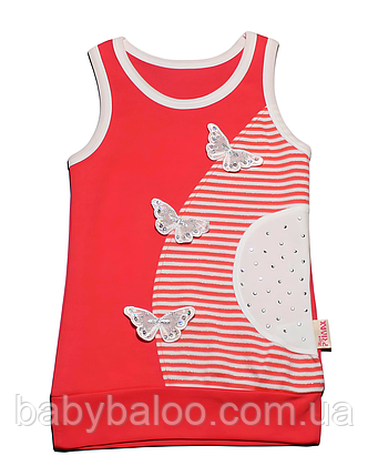 Дитяча футболка з принтом і манжетою МЕТЕЛИК камені смужка (зростання від 104см до 128 см), фото 1