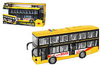 Игрушка Автобус инерционный, озвученный, со светом, в коробке JS123A р.33*9,5*13,5см