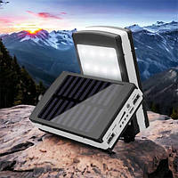 УМБ Power Bank Solar 90000 mAh мобильное зарядное с солнечной панелью и лампой, Power Bank LO-497 Charger