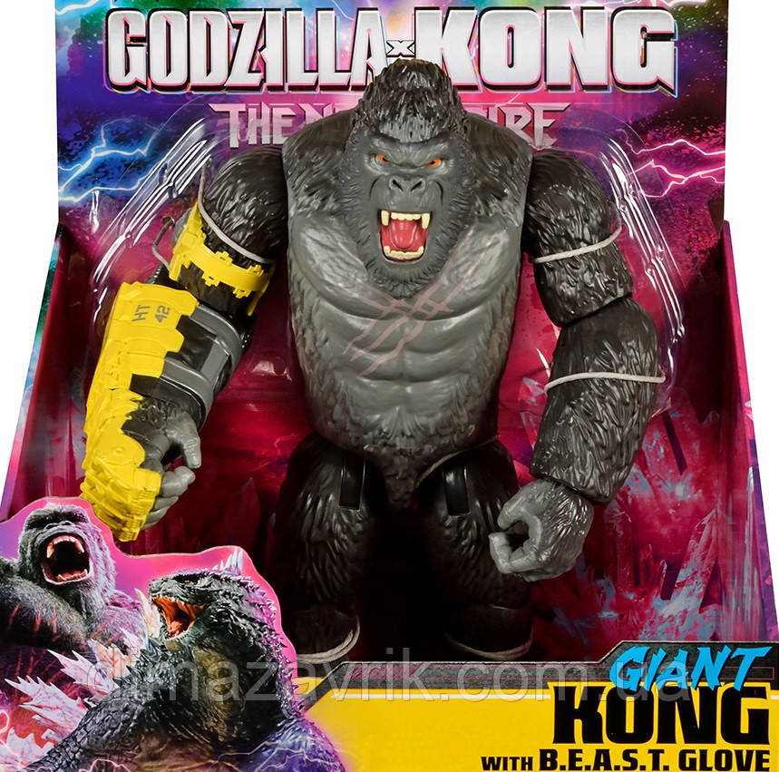 Ігрова фігурка 28 см 355521 Godzilla Kong New Empire Годзілла Нова імперія Конг Гігант зі сталевою рукавичкою, фото 1