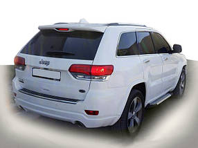 Бокові пороги Allmond Grey (2 шт., алюміній) для Jeep Grand Cherokee WK2 2010-2024 рр