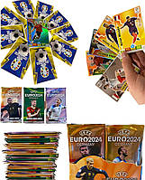 Карти колекційні,футбольні карточки 36 пакетиків-360 шт євро 2024