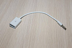 Кабель Aux - Usb(f) White