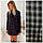 Сукня-жилет жіноча коротка міні прямого крою з теплого твіду в клітку на гудзиках без рукавів розміри 42-48, фото 2