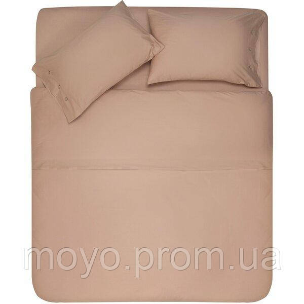 Простирадло на гумці ARDESTO Mix&Match, 160х200+30см, 100% бавовна, сатин бежевий (ART1620FSI), фото 1